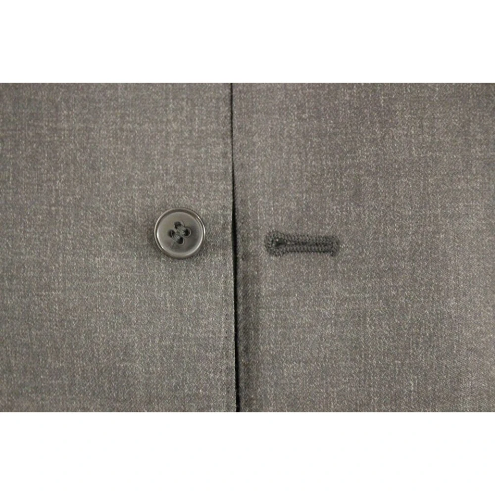 Dolce & Gabbana Elegante grijze wollen vest voor formele gelegenheden Gray Heren