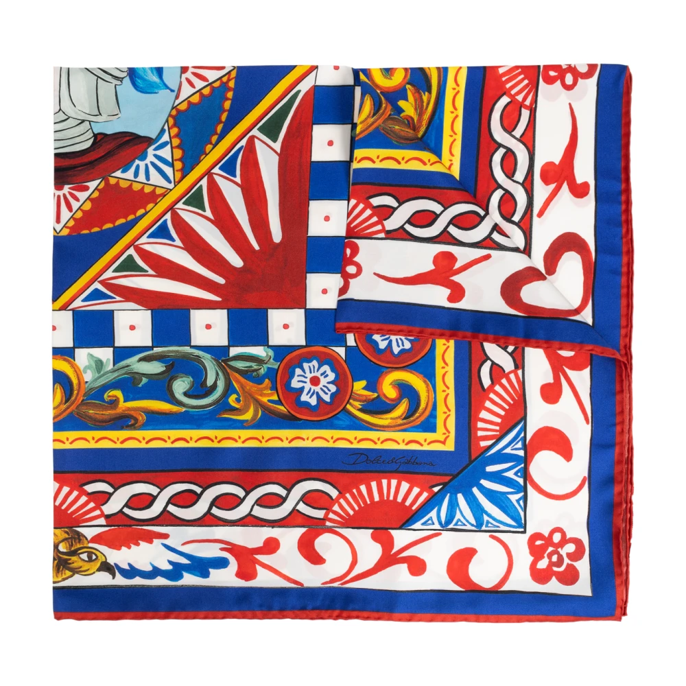 Dolce & Gabbana Sjaal met Carretto-patroon Multicolor Dames