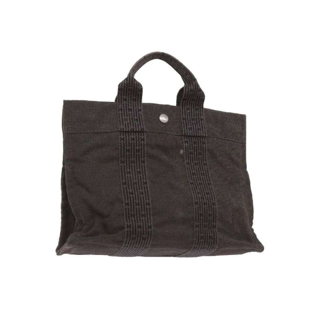 Hermès Vintage Pre-owned Cotton handbags Gray Dames