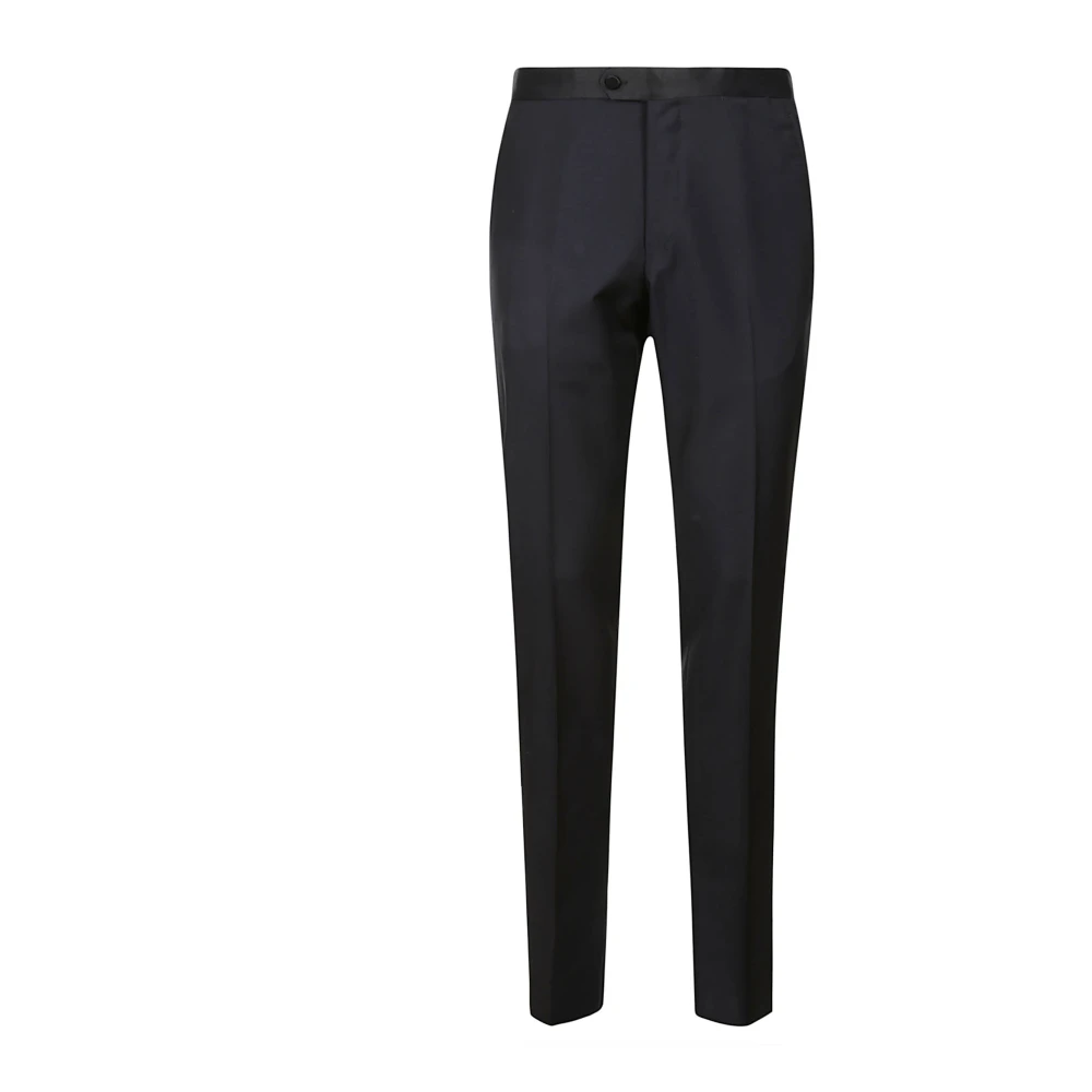 Caruso Blauw Wol Smokingpak Blue Heren