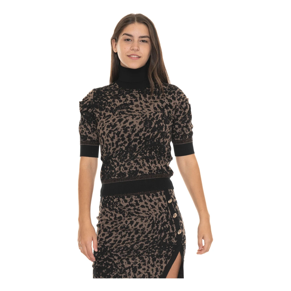 Liu Jo Stijlvolle Gebreide Trui Brown Dames