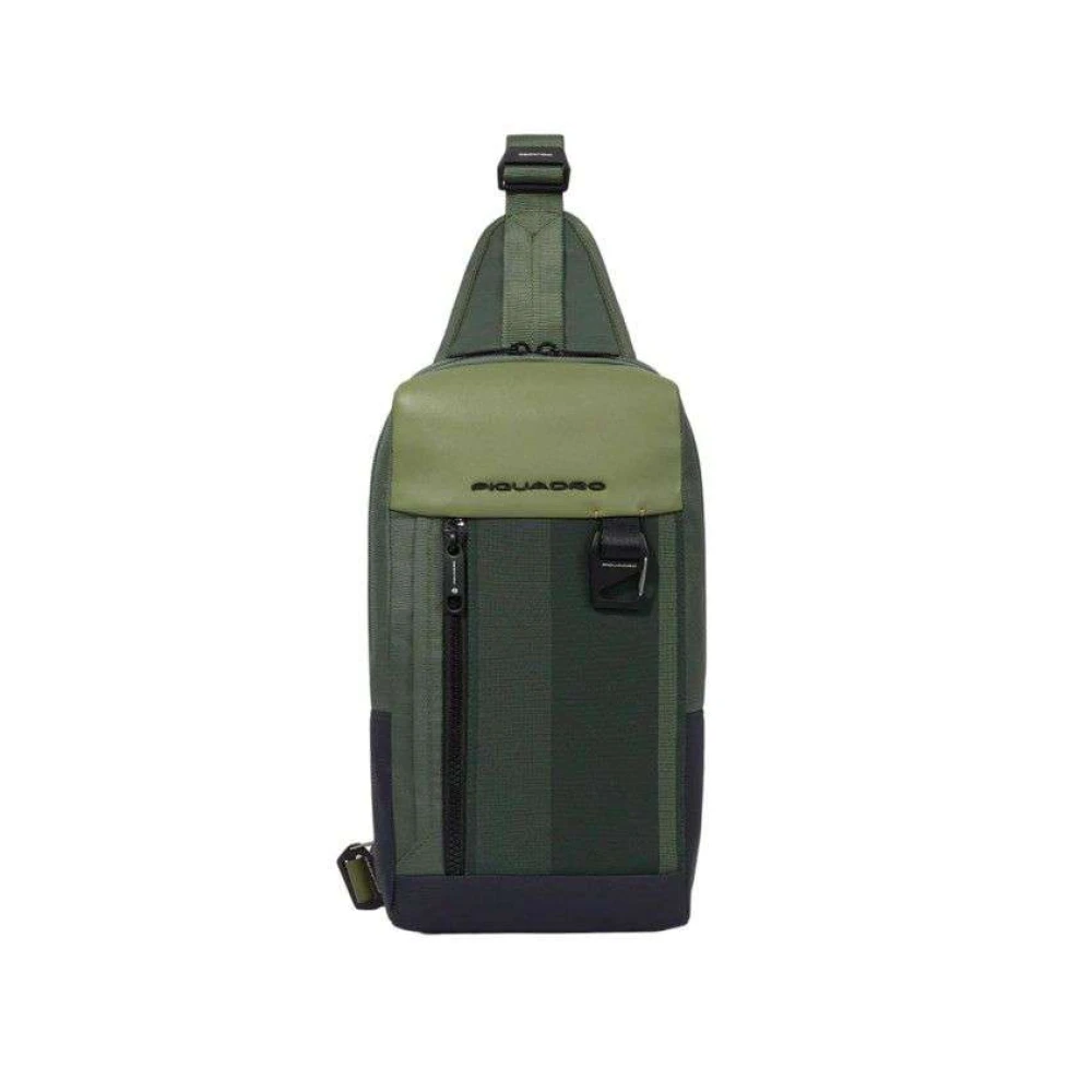 Piquadro Schoudertas Green Unisex