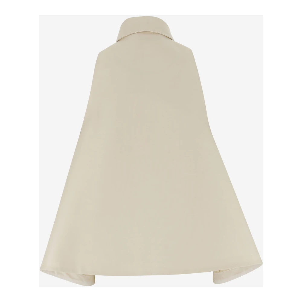 Marni Witte Mouwloze A-lijn Shirt met Logo Borduursel White Dames