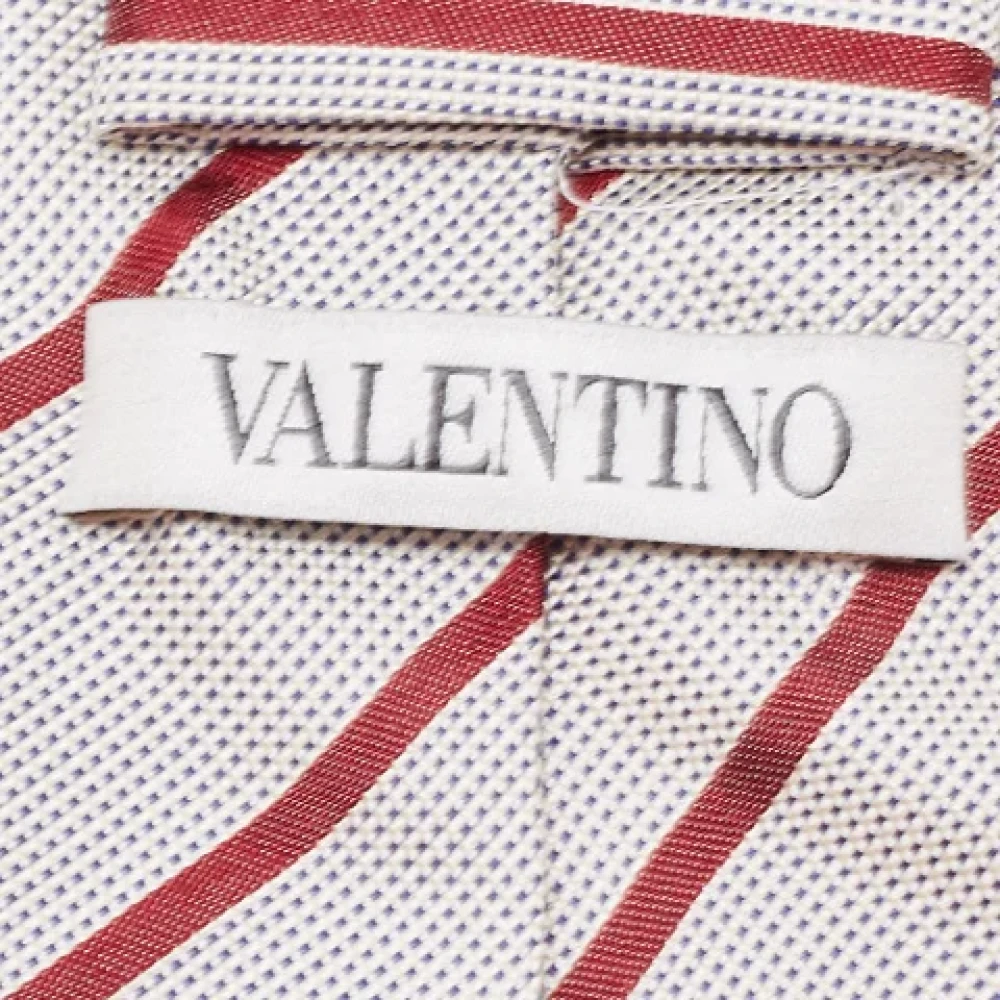 Valentino Vintage Pre-owned Silk home-office White Heren