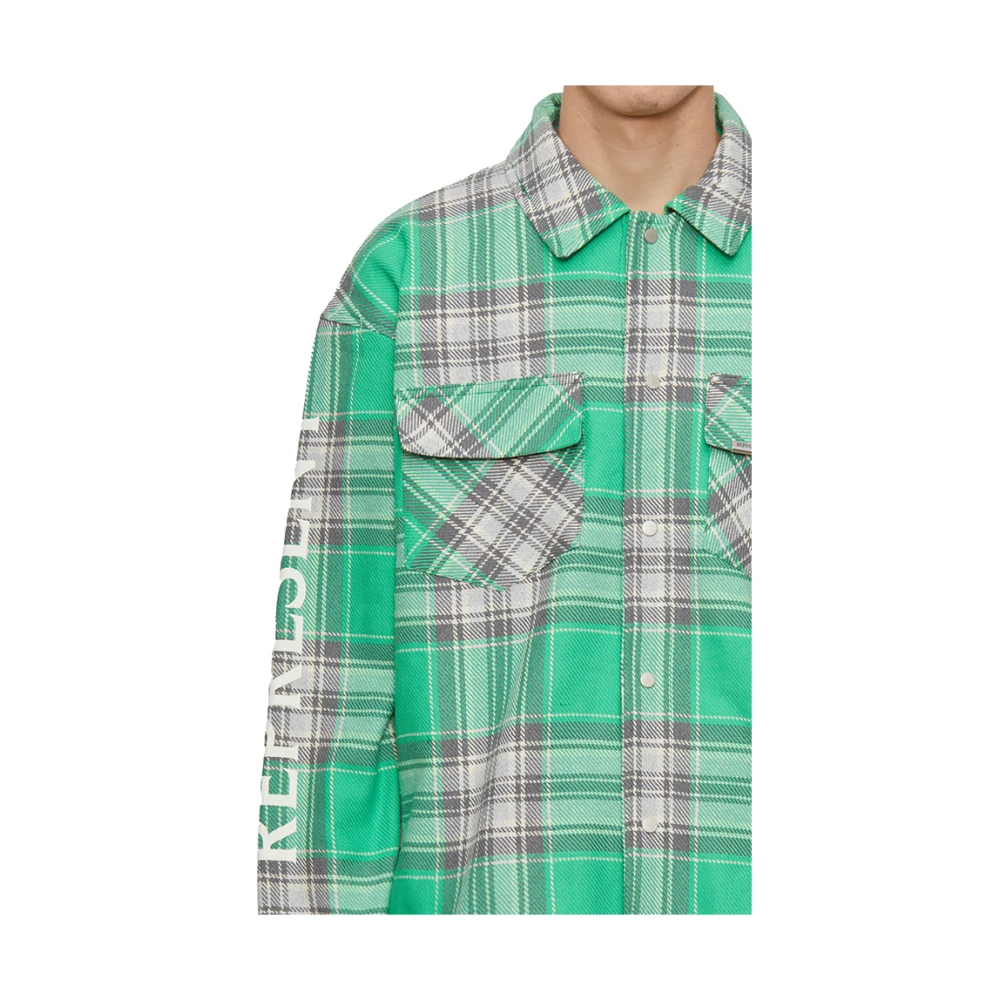 Represent Flanellen Overhemd Green Heren