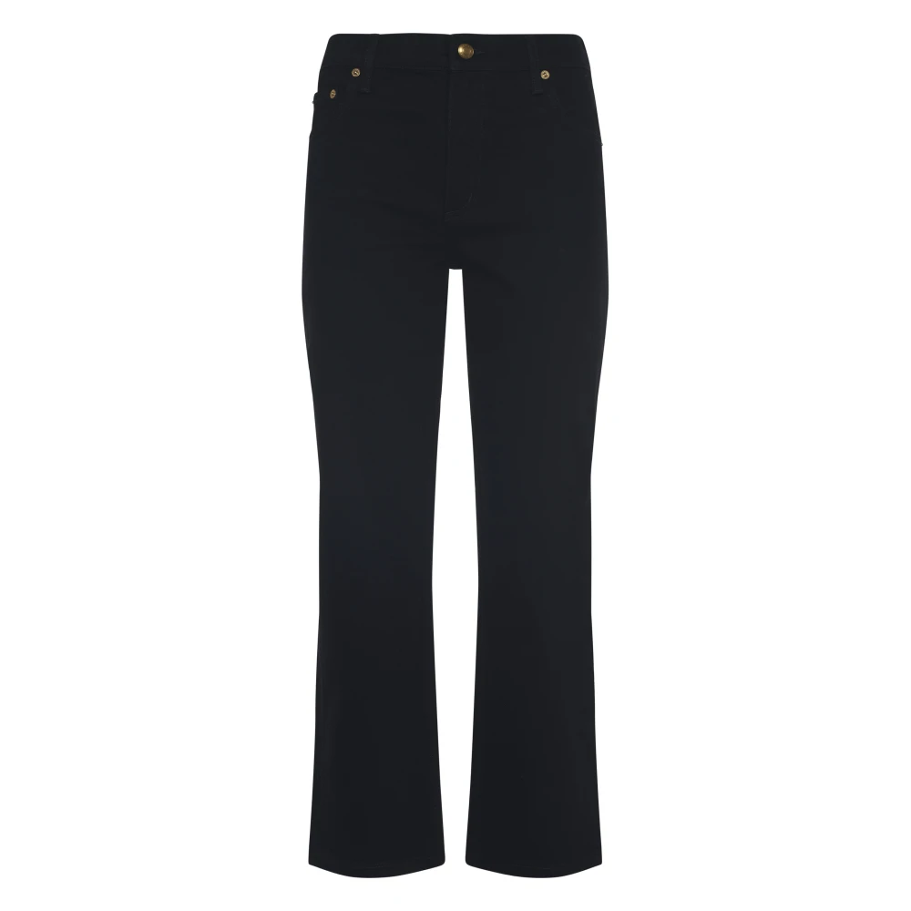 TORY BURCH Cropped Kick Flare Broek Black Dames