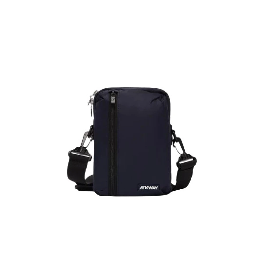 K-Way Uomo Blu Borse, Taglia Unica, New,