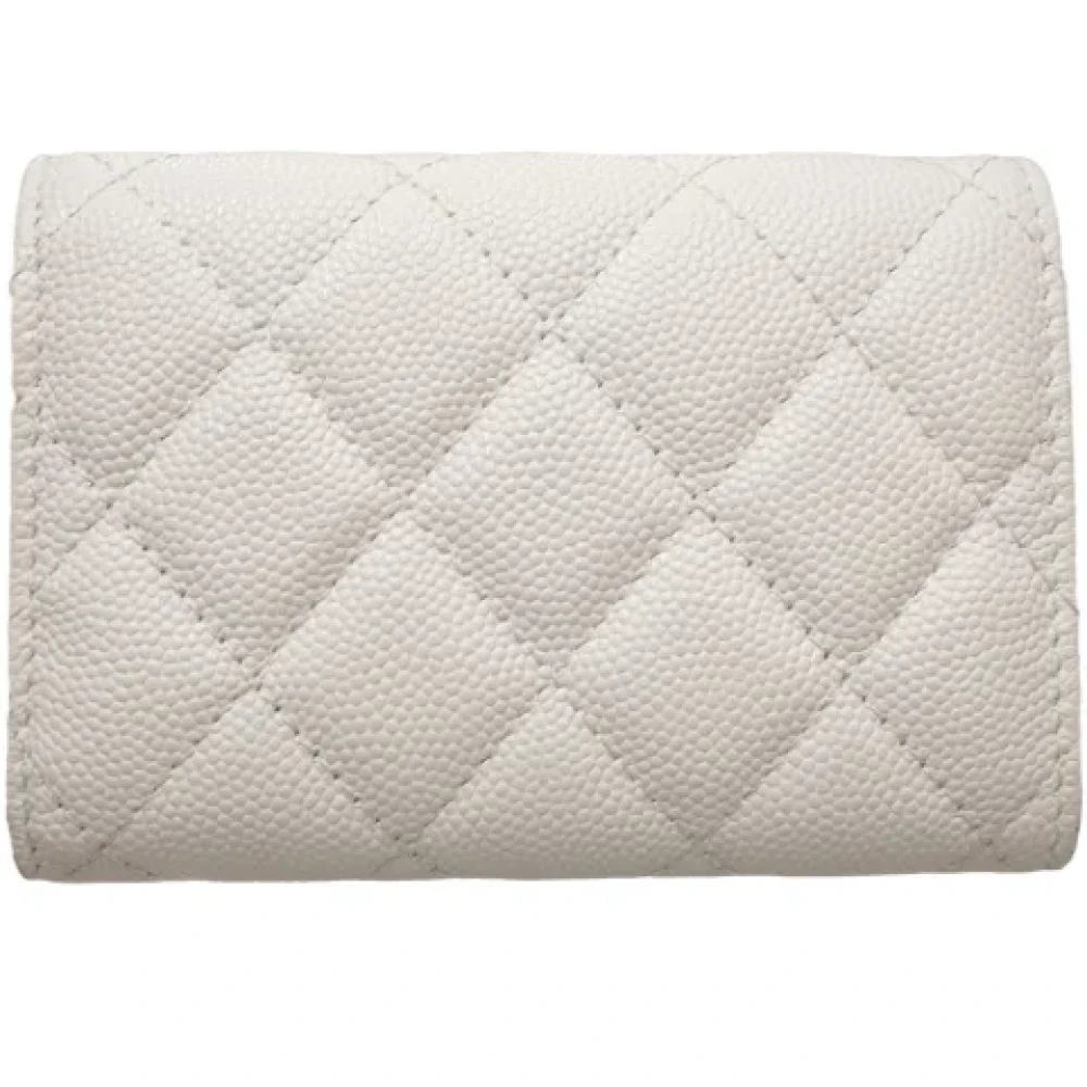 Chanel Vintage Pre-owned Leather wallets White Dames