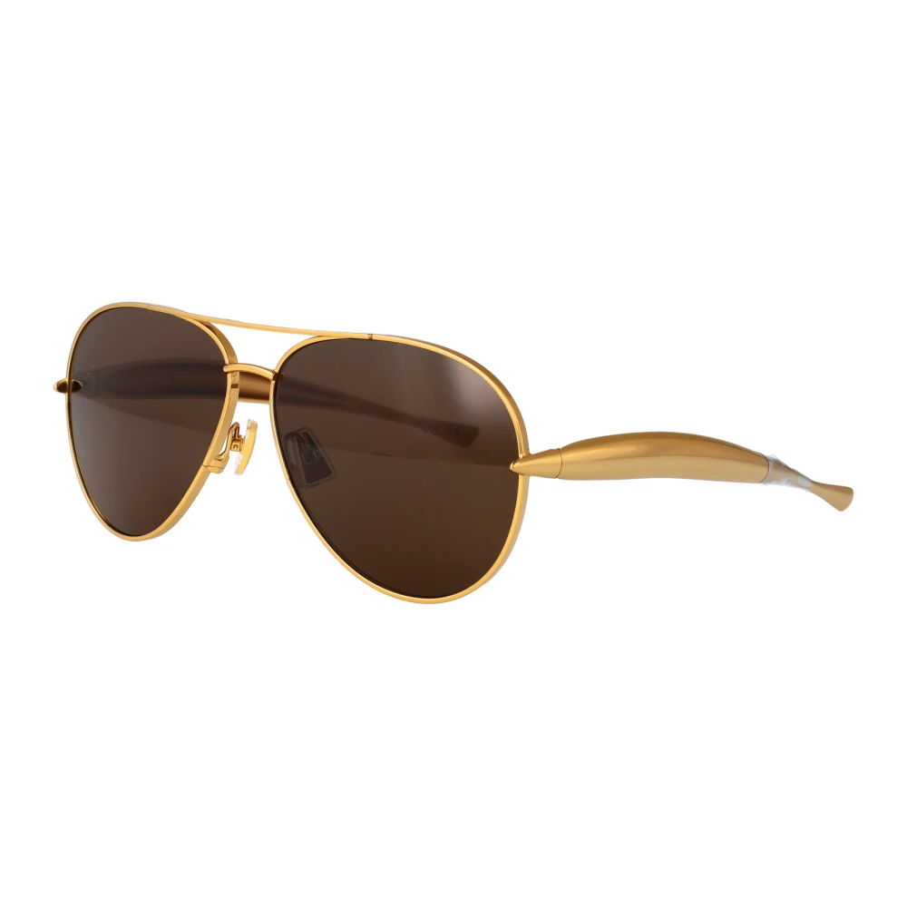 Bottega Veneta Unisex Yellow Aviator Sunglasses