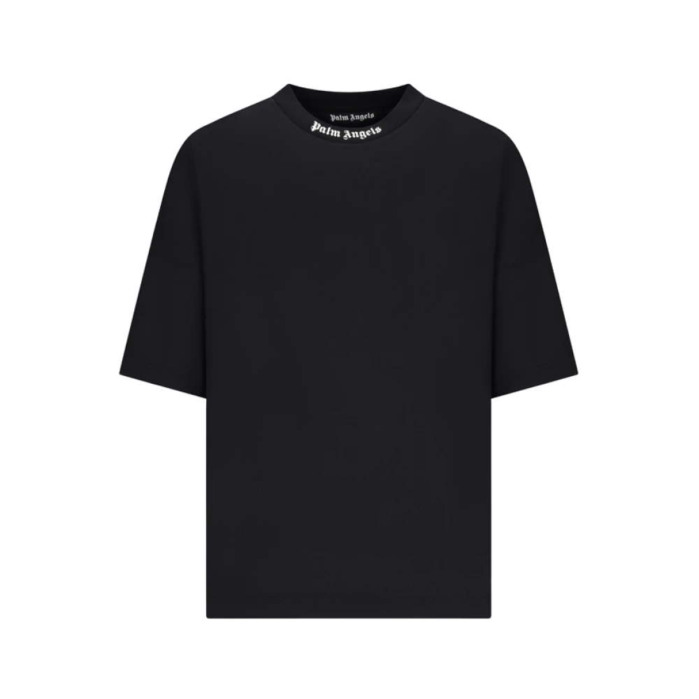 Palm Angels Men's Black T-Shirts, M, Classic Logo Over Tee