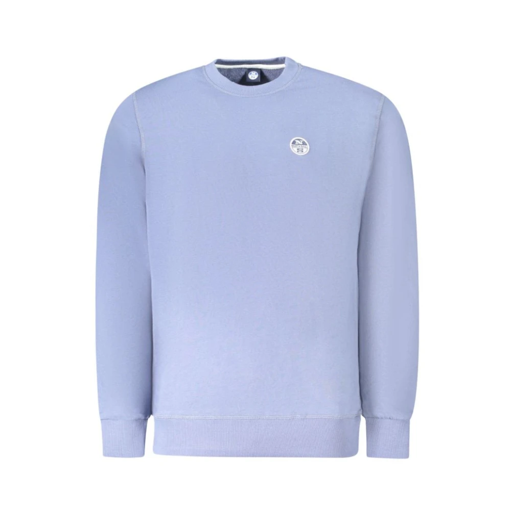 North Sails Blauwe Sweatshirt met Lange Mouwen en Logo Blue Heren