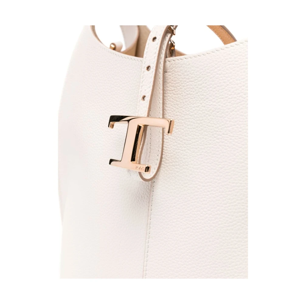 TOD'S Witte Riem Handtas met Verwijderbare Pouch White Dames