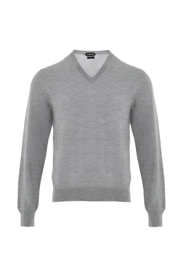Cashmere Silk V-Neck Knit