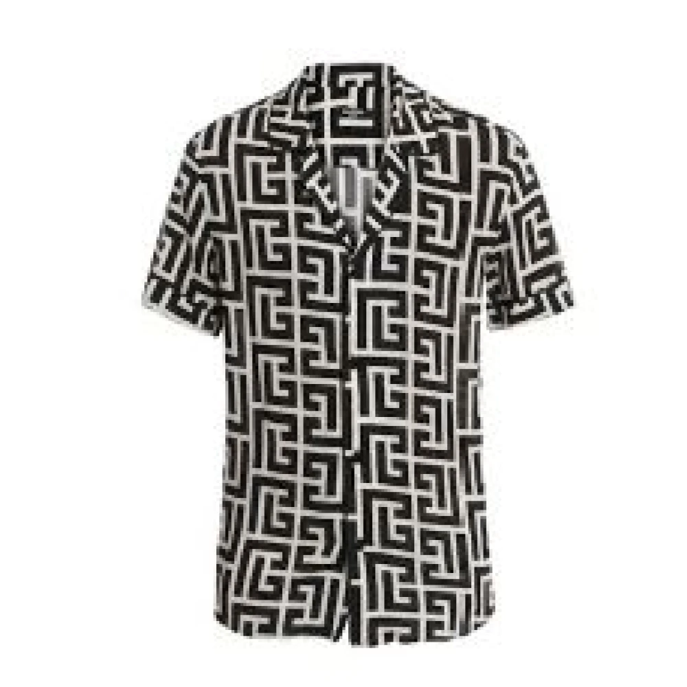 Balmain Stijlvolle Overhemden Collectie Black Heren