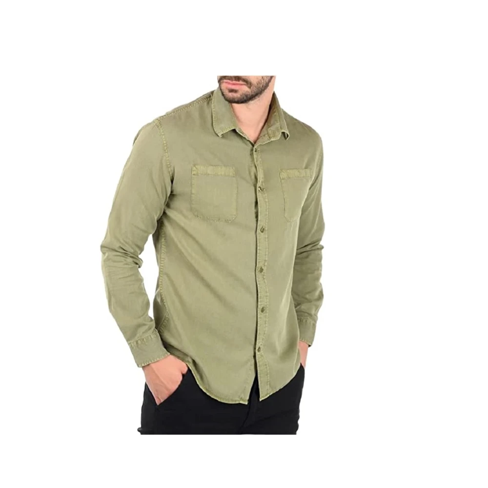 Guess Casual overhemd Green Heren