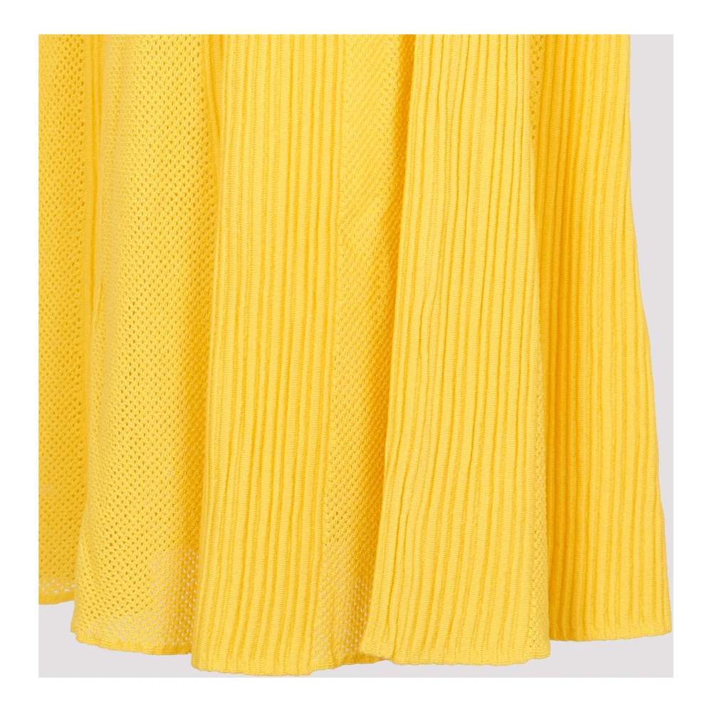 Gabriela Hearst Gele Wol Eula Rok Yellow Dames
