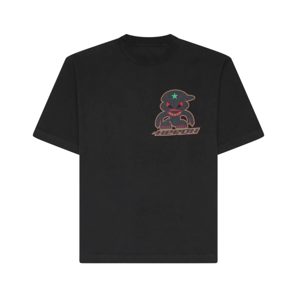 Heron Preston Monster T-shirt met korte mouwen Zwart Donkergrijs Black Heren