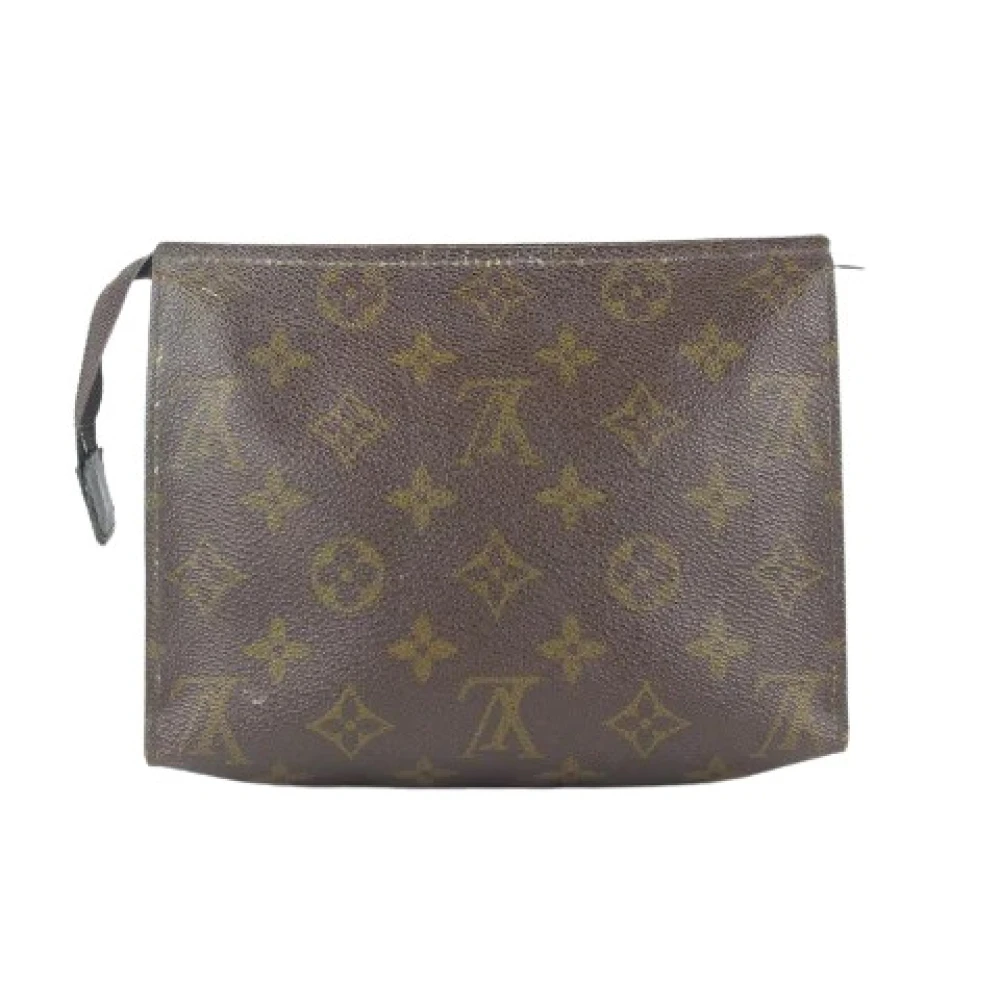 Louis Vuitton Vintage Förägda Canvas LV Väskor, Tillverkade i Frankrike Brown, Dam