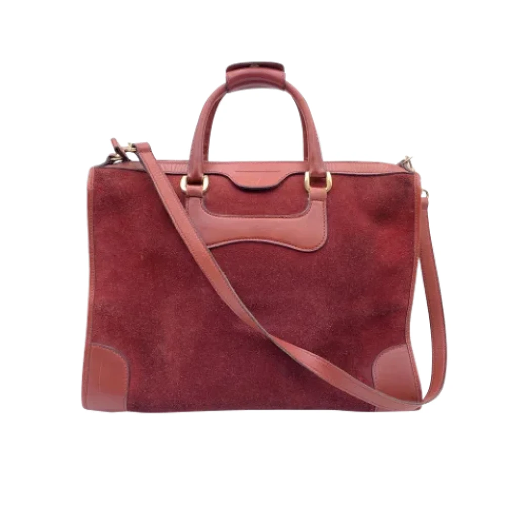 Gucci Vintage Pre-owned Leather gucci-bags Red Dames
