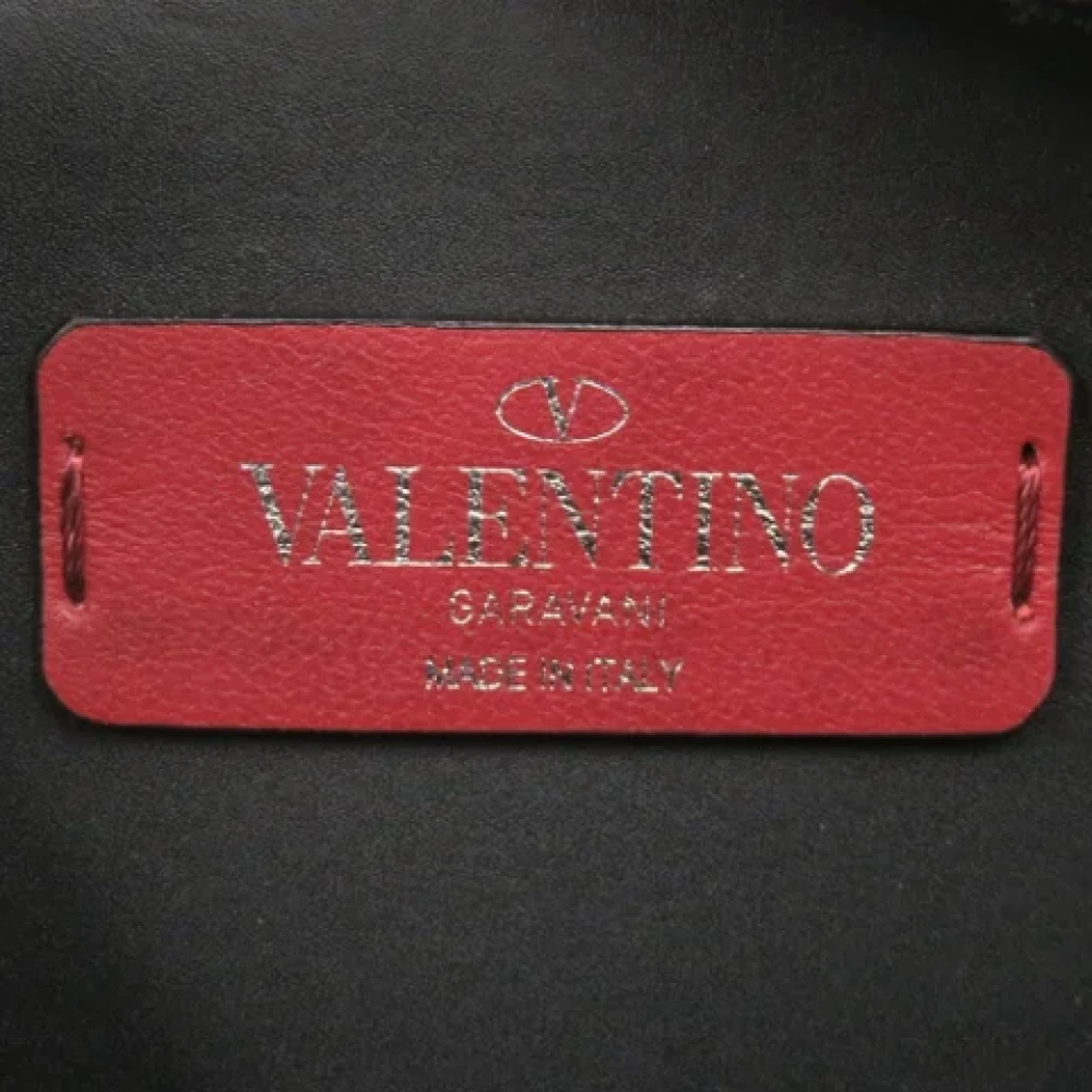 Valentino Vintage Pre-owned Leather crossbody-bags Black Heren