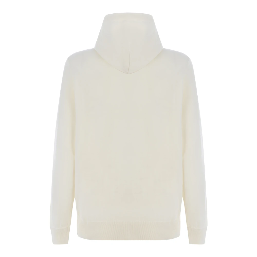 Filippo De Laurentiis Witte Katoenen Hoodie met Rits White Heren