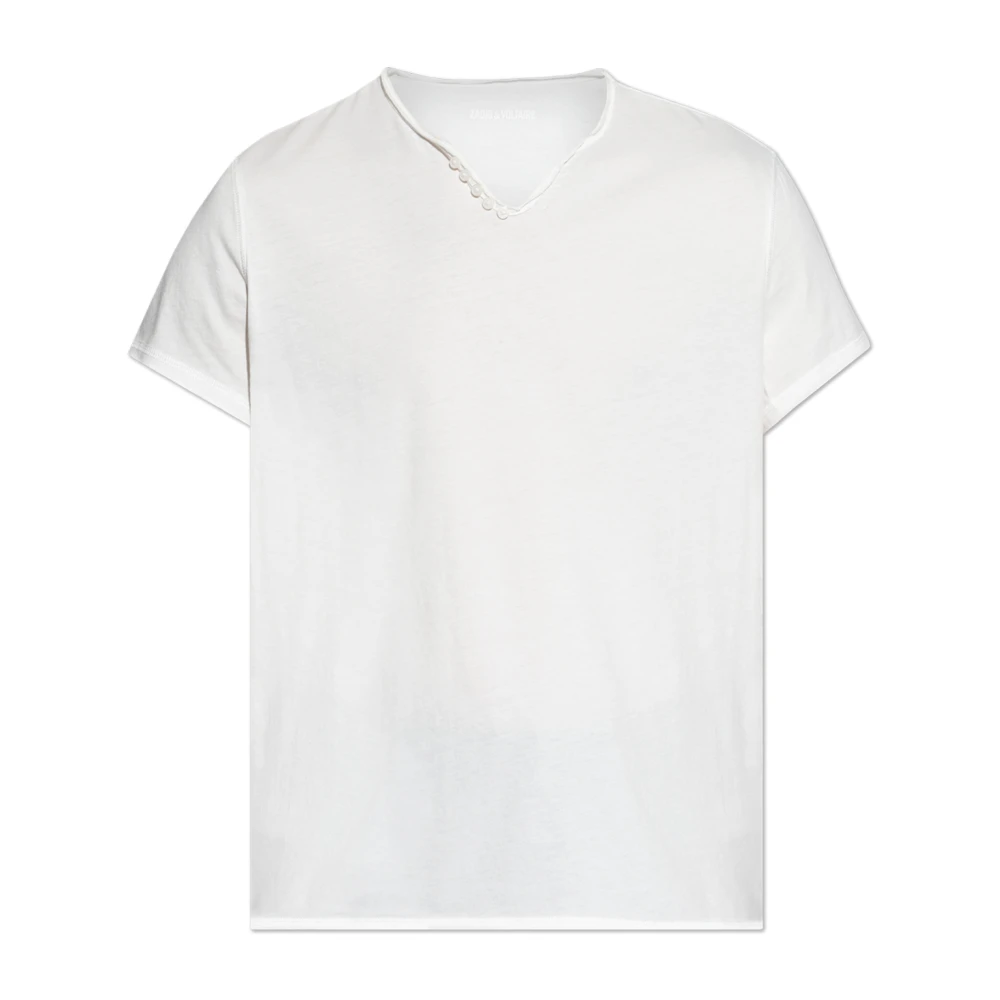 Zadig & Voltaire T-shirt Monastir White Heren