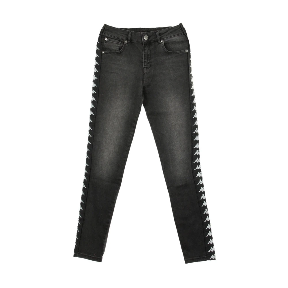 Kappa Donkergrijze zwarte damesjeans Gray Dames