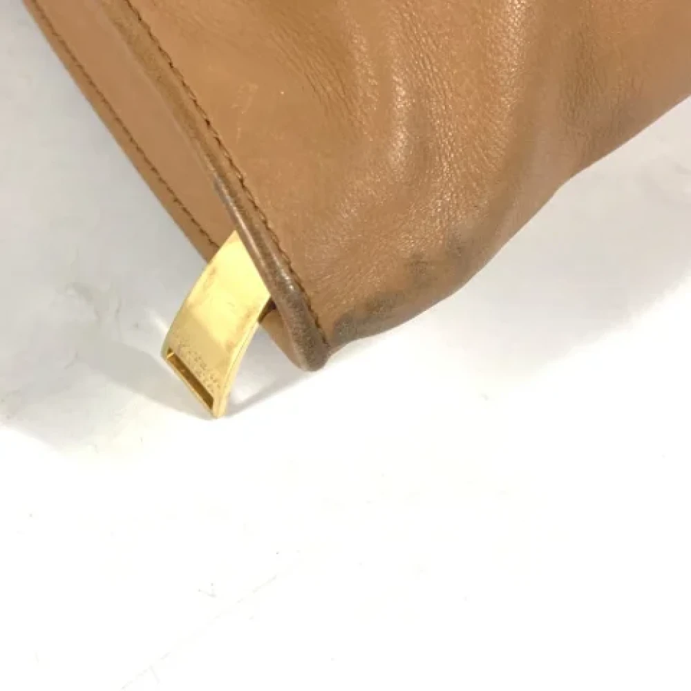 Bottega Veneta Vintage Pre-owned Leather handbags Brown Dames