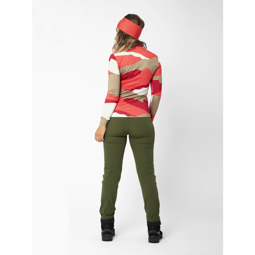 LaMunt Zonsondergang Rood Woestijn Taupe Tech Tee Multicolor Dames