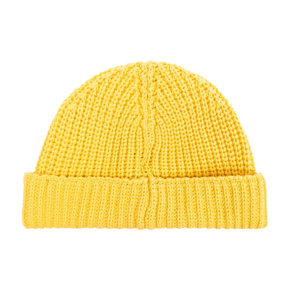 Moschino Katoenen pet met logopatch Yellow Unisex