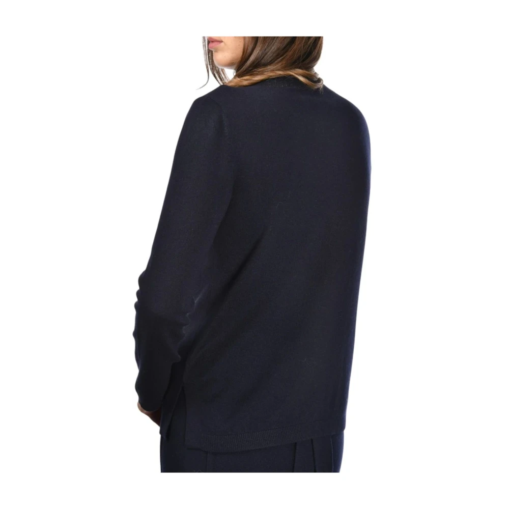 Gran Sasso Kasjmier Lurex Trui Blue Dames