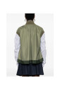 gilet-vert-a-col-cotele-sans-manches