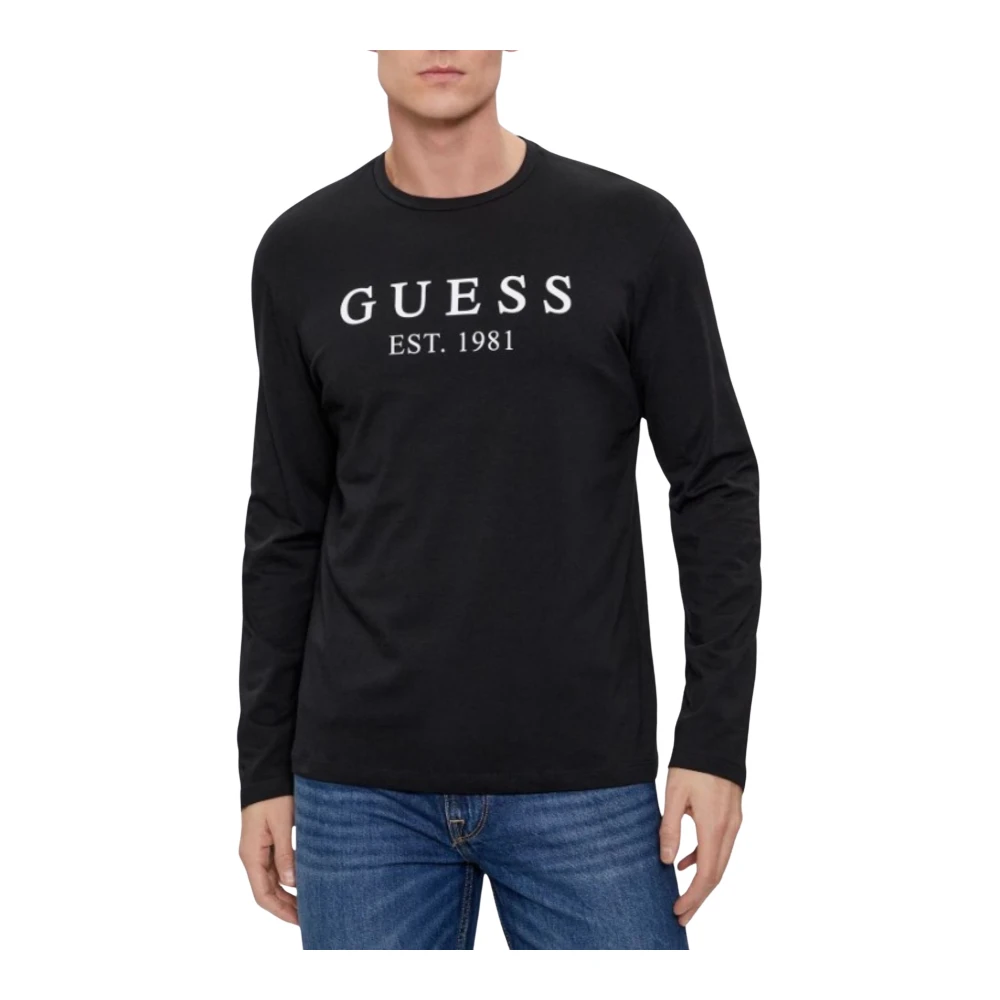 Guess Heren Logo T-shirt Black Heren