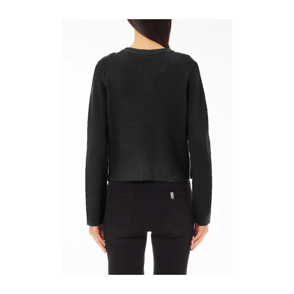 Liu Jo Zwart Vest Trui Elegant Veelzijdig Black Dames