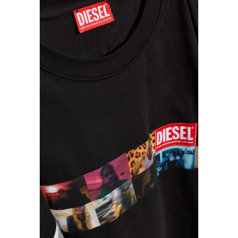 Diesel T-shirt T-Boxty Black Heren