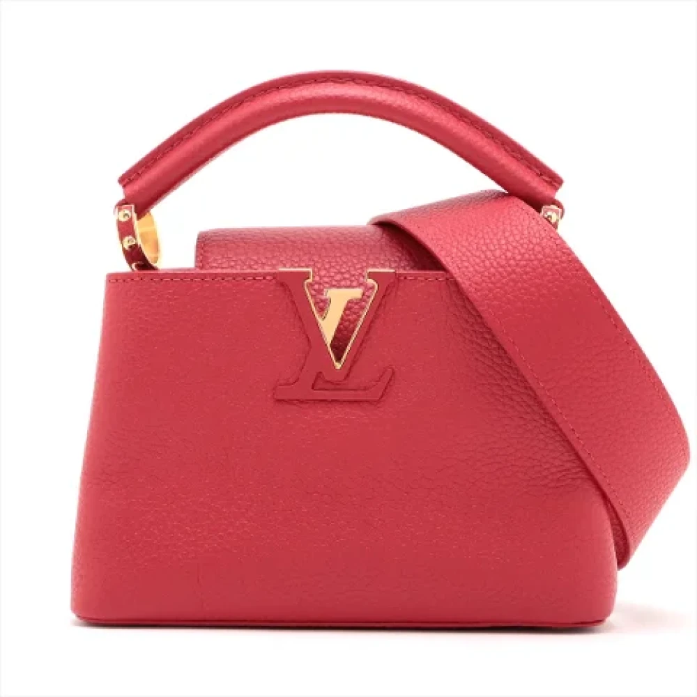 Louis Vuitton Vintage Pre-owned Leather handbags Red Dames