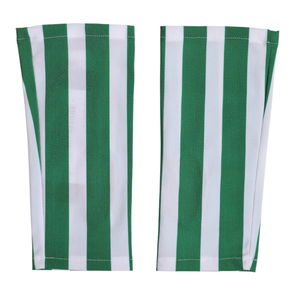 Dolce & Gabbana Women's Green Nylon Fingerless Wrist Length Gloves