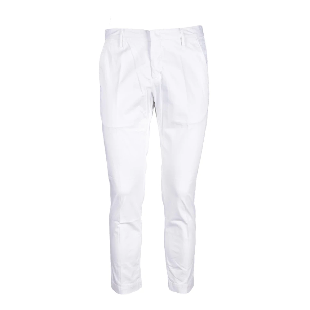 Entre amis Katoen Elastaan Broek White Heren