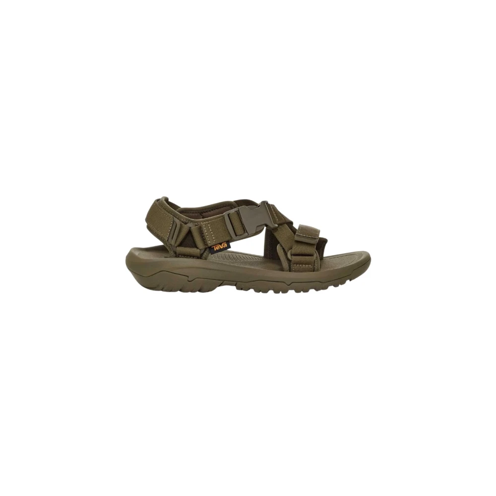 Teva Flat Sandals Green, Herr