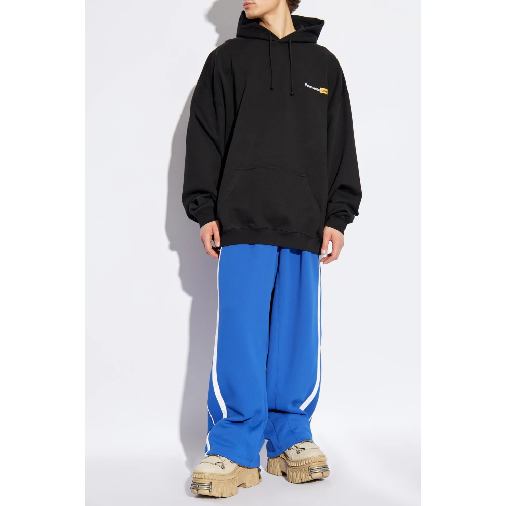 Vetements Gedrukte hoodie Black Heren