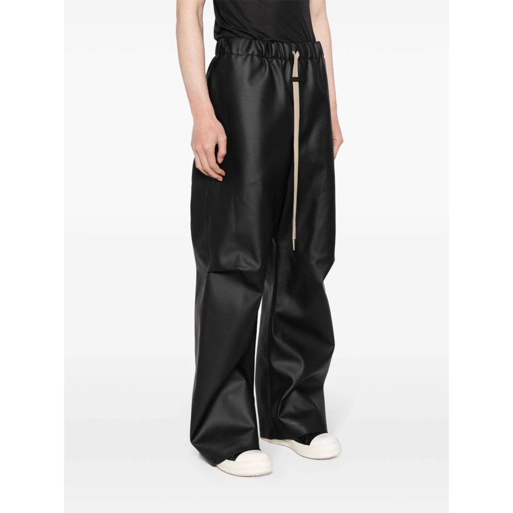 Fear Of God Zwarte Wijde Plooi Broek Black Heren