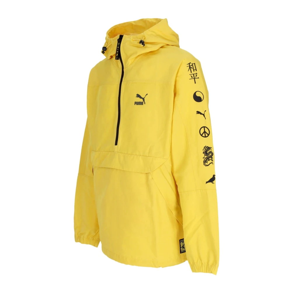 Puma Windjack Anorak Jas Zonnestraal Geel Yellow Heren
