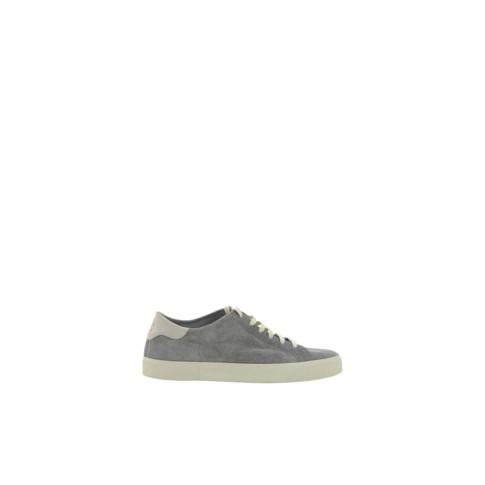 BRUNELLO CUCINELLI Suede Low Top Sneakers Gray Heren