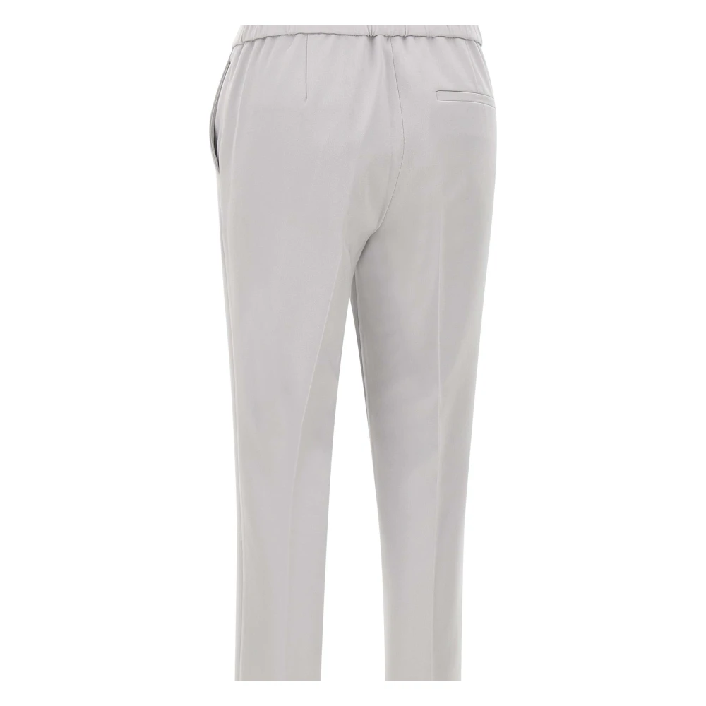 Theory Admiral Japanse Crepe Broek Gray Dames