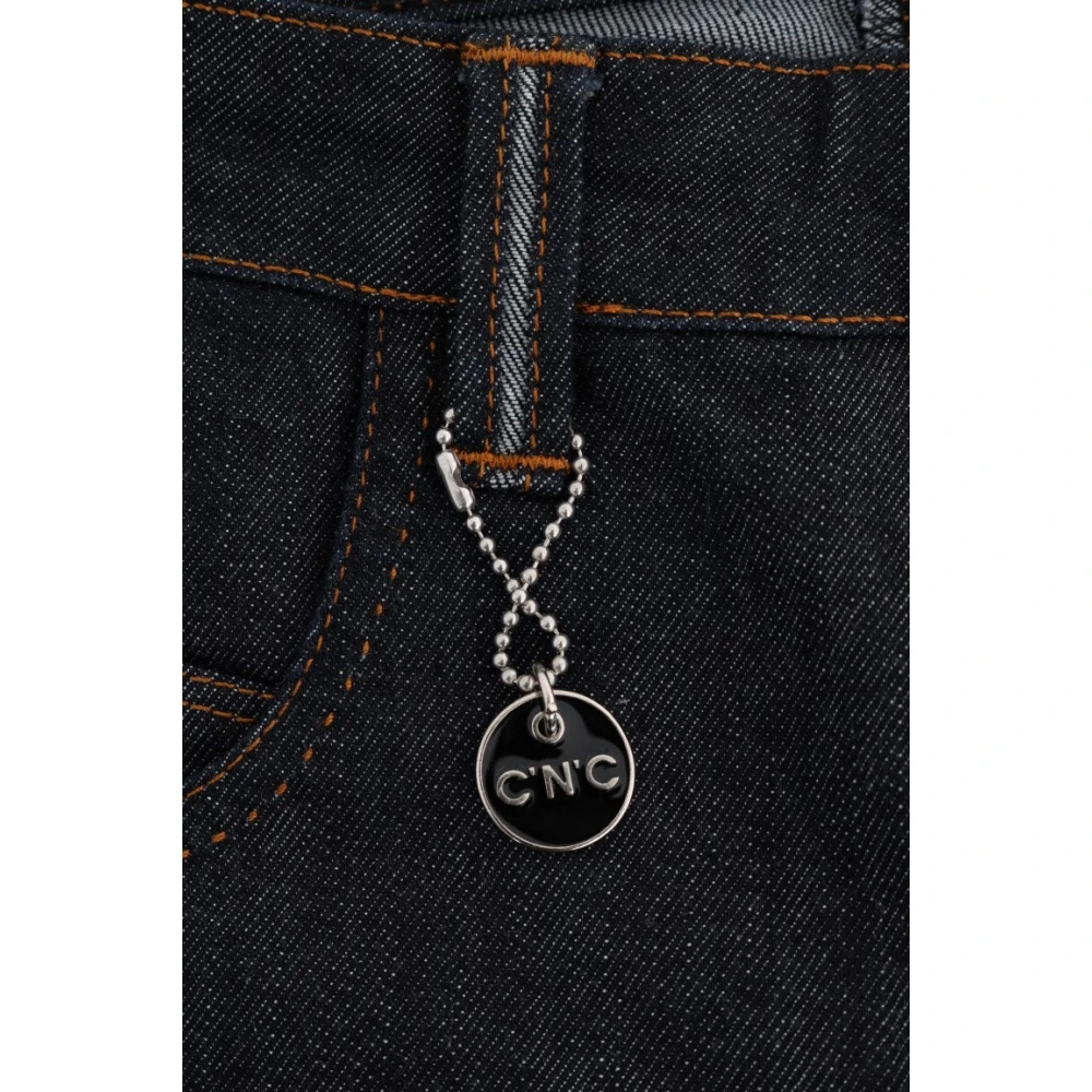 Costume National Donkerblauwe Super Slim Jeans Blue Dames