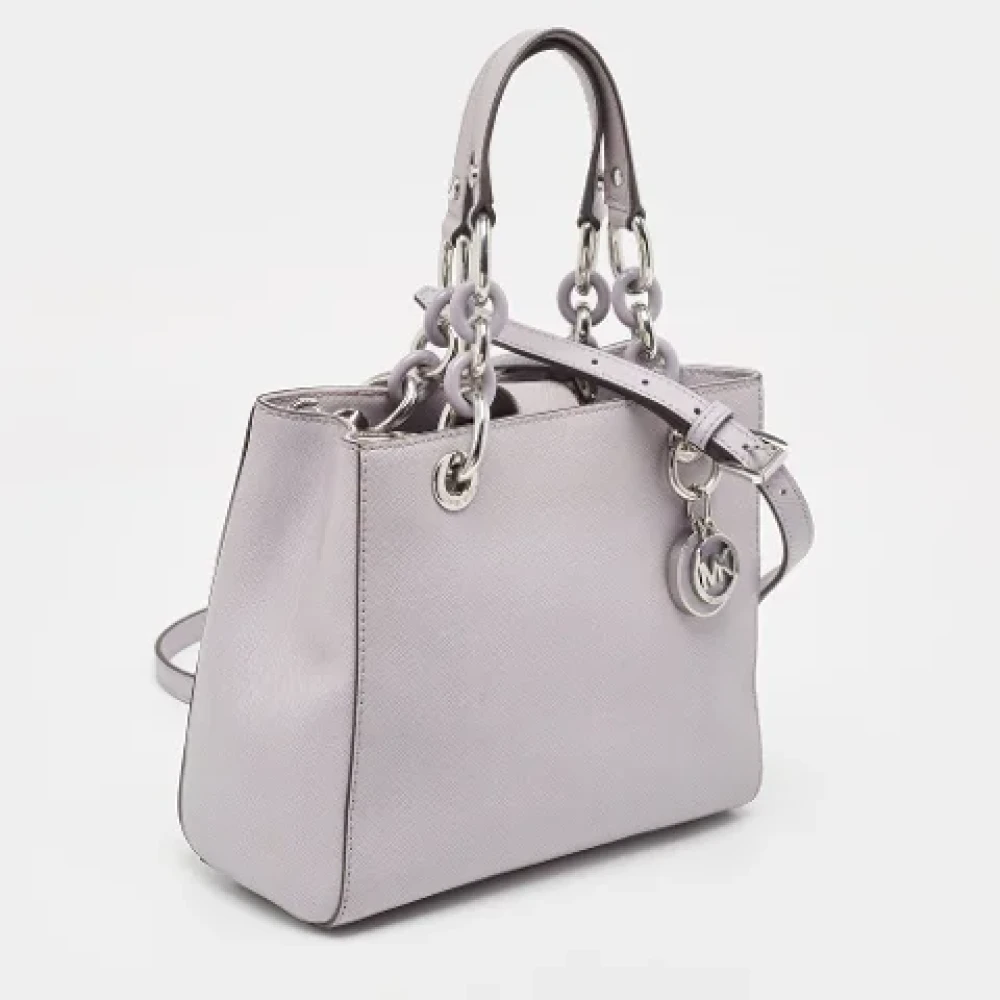 Michael Kors Pre-owned Leather totes Purple Dames