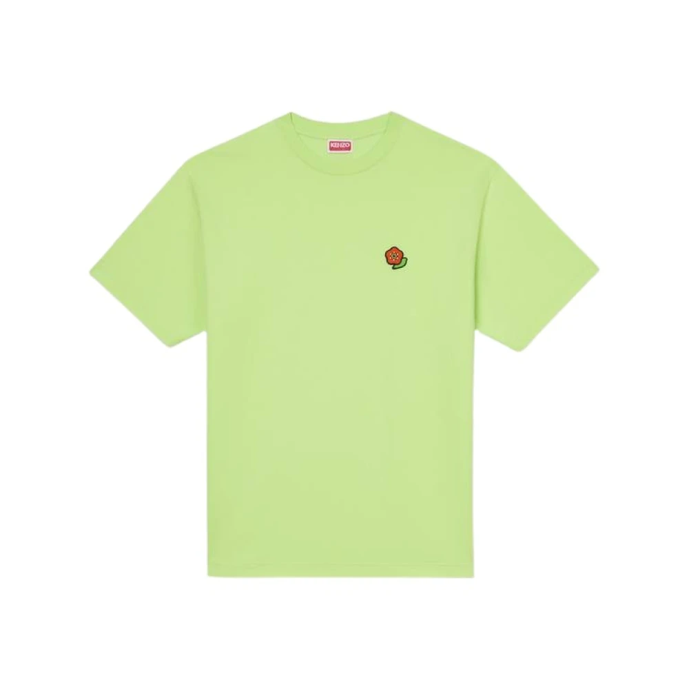 Kenzo Geborduurd T-shirt en Polo in Groen Green Heren