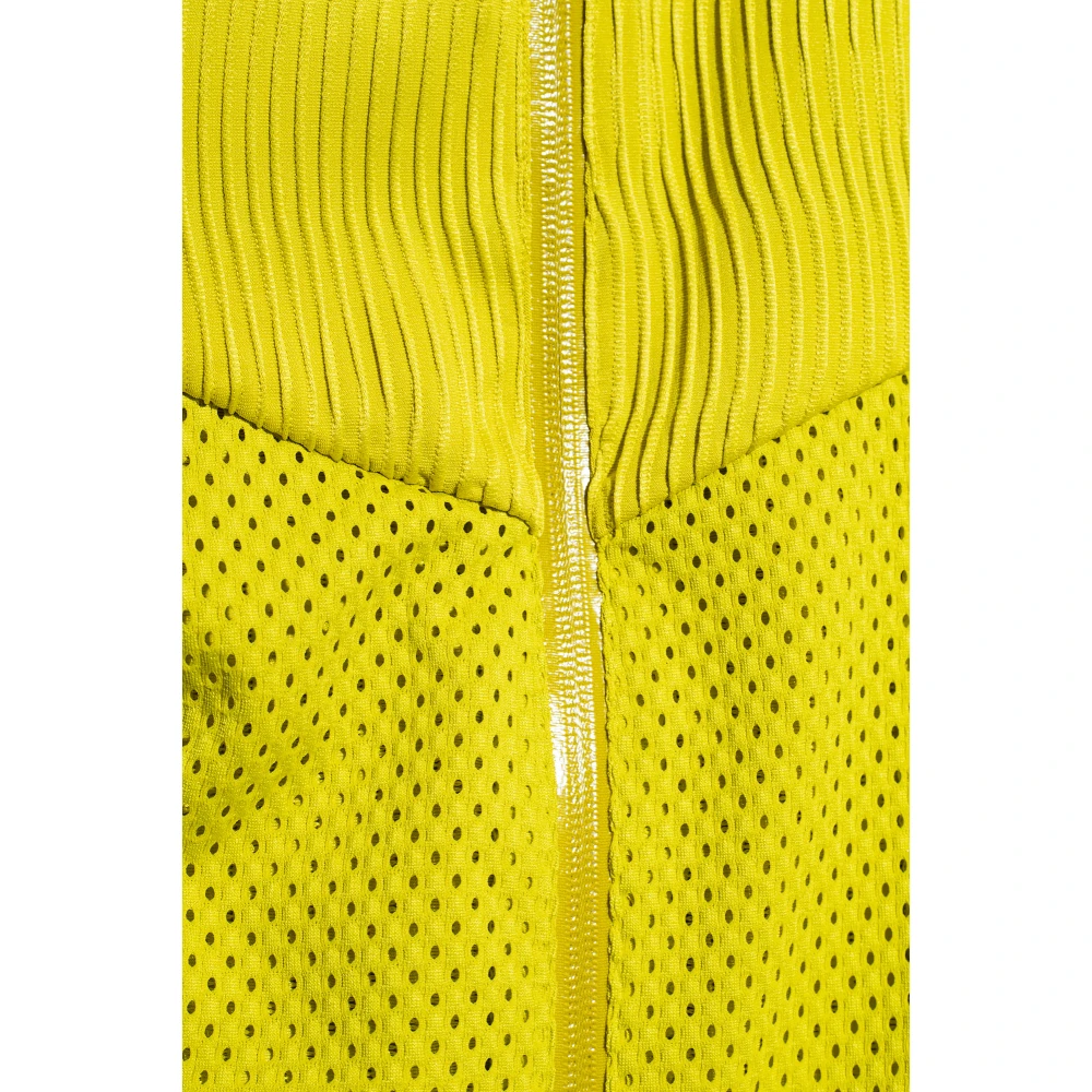 adidas Originals Groene Geplooide Shirt met Tweewegsrits Green Dames