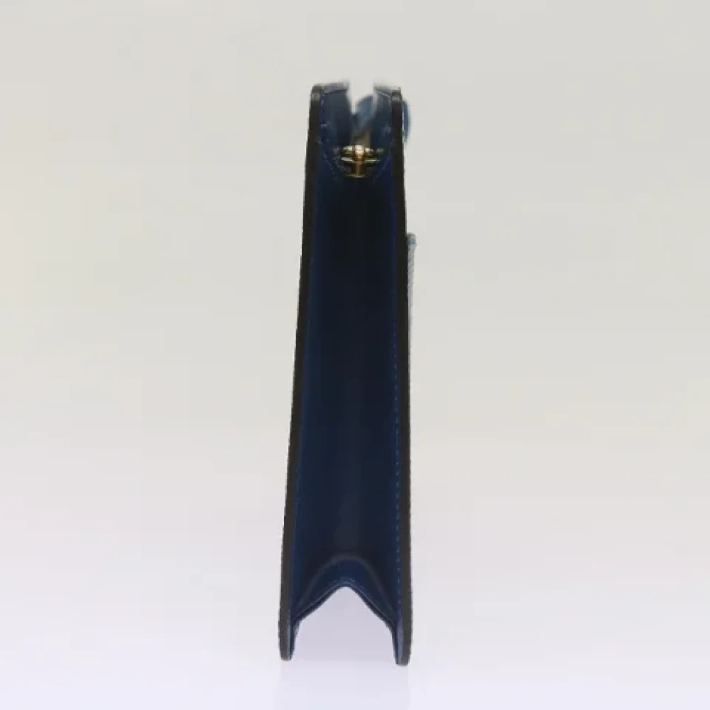 Louis Vuitton Vintage Pre-owned Leather clutches Blue Dames