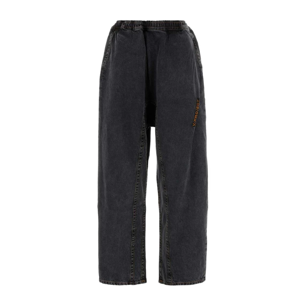 Y Project Houtskool Denim Jeans Gray Dames